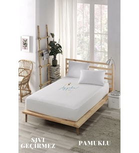 Sıvı Geçirmez Alez-Pamuklu-Fitted-Çift Kişilik-Tek Kişilik-Bebek Alezi-Su-Yatak Koruyucu