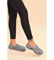 ModaOnn Unisex Plaj Terliği Deniz Sandaleti (Gri)