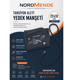 Dijital Tansiyon Aleti Manşeti 22-42 cm Evrensel Yedek Kol Manşeti Tüm Dijital Tansiyon Aletleri ile Uyumlu