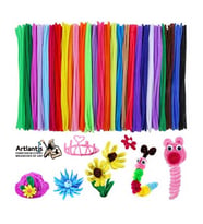 Şönil Renkli 50 Cm 100'lü 1 Paket Artlantis 50 Cm Renkli Tüylü Tel 100 lü 1 Paket (Karışık)