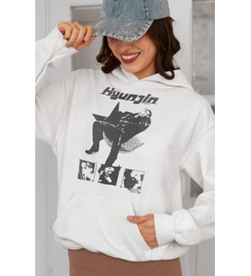 Hyunjin Bts Müzik Grubu Baskılı Unisex Oversize Hoodie