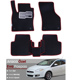 FİAT BRAVO (2007-2014) Uyumlu EVA Paspas Tam Set–Araca Özel,Su Geçirmez,Kolay Montaj