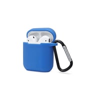 Apple Airpods 2 (2.nesil) Sert Silikon Kılıf - Mavi