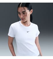 NIKE W NSW RIB TGHT SS TEE Kadın T-Shirt HV4994-100