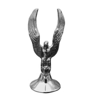 Pimarks Dekoratif Biblo Pirinç Döküm Metalik Kartal Dik Kanatlı (Sarı)