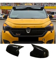 Dacia Lodgy Batman Yarasa Ayna Kapağı Parlak Siyah ABS 2012 - 2021