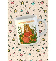 Kartura Koleksiyonu – Tarot İmparatoriçe Kartı Özel Tasarım Kupa Bardak (Beyaz)