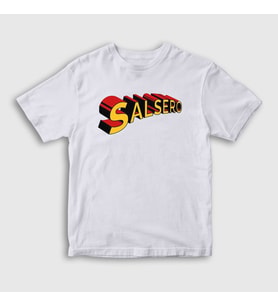Presmono Unisex Çocuk Beyaz Salsero Salsa Dans Dance T-Shirt 466753tt