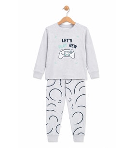 Monox Erkek Çocuk Mevsimlik Pamuk Lets Pijama Takımı