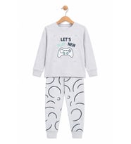Monox Erkek Çocuk Mevsimlik Pamuk Lets Pijama Takımı