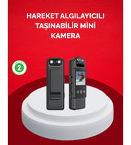 Mini Kamera 1080P Full HD Taşınabilir Güvenlik ve Kayıt Cihazı