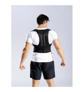 Çift Balenli Dik Durmayı Sağlayan Sırt Omuz Bel Korsesi Unisex Kamburluk Önleyici Dik Duruş Korsesi