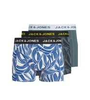 Jack & Jones Erkek 3'lü Paket Desenli Boxer Seti (Siyah)