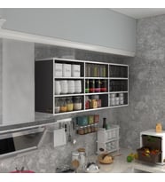 Kenzlife hazır mutfak orela gri 060*150*22 mutfak banyo dolabı kapaksız raflı (Karışık)