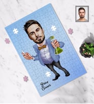 Kişiye Özel Öğretmen Karikatürlü A4 99 Parça Puzzle Bay-18