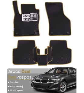 BMW 3 SERİSİ G20 SEDAN (2018-2024) Uyumlu EVA Paspas Tam Set–Araca Özel,Su Geçirmez