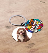 BK Gift Evcil Dostlara Özel İsimli 2’li Ahşap Pet Tasma Künyesi - Model 1-7