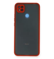 Newface Xiaomi Redmi 9C Kılıf Montreal Silikon Kapak - Kırmızı