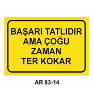 İŞ GÜVENLİĞİ UYARI LEVHASI 1 ADET PVC 21 X 29CM