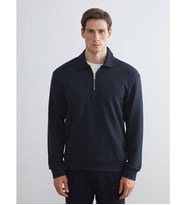 LCW Vision Antrasit Polo Yaka Erkek Sweatshirt