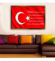 Altın Çerçeveli dekoratif tablo l2030 (Gold)