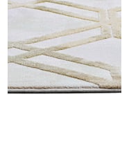 Makine Kaymaz Yıkanabilir Krem Geometrik Triko Salon Halısı Mutfak Halısı Koridor Halısı Yolluk 14568