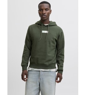 Jack & Jones Pan Erkek Hoodie – Kapüşonlu Sweatshirt – Rahat Fit Uzun Kollu (Yeşil)