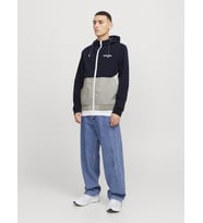 Jack & Jones Erkek Kapüşonlu Bomber Ceket Mont - Rush (A.Lacivert)
