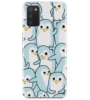 Kılıfland Samsung Galaxy A02S Kılıf Silikon Resimli Kapak Penguin Pattern Stok 966
