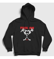 Presmono Unisex Beyaz Alive Pearl Jam Kapüşonlu Sweatshirt 73928tt (Siyah)