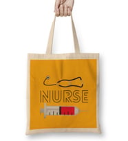 Nurse Gift İdea Funny Saying Quote- Nursing Medical Bez Çanta Uzun Saplı