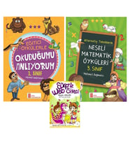 Ata 3.Sınıf Okuduğumu Anlıyorum + Neşeli Matematik Öyküleri (Beyaz)