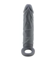 LilituShop Dolgulu Realistik Uzatmalı Siyahi Penis Dildo Kılıfı