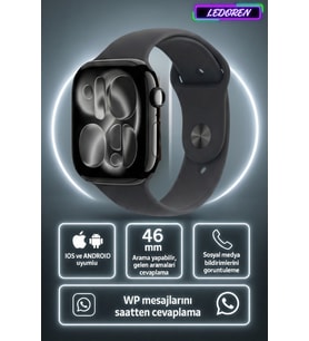 Harvox Watch 11 Pro Plus Akıllı Saat 46mm WP Mesaj Atma Konuşma Özellikli İOS & Android Uyumlu