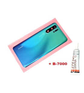Huawei Uyumlu P30 PRO Arka Kapak Batarya Pil Kapağı (LENSLİ CAM) (B-7000) MAVİ