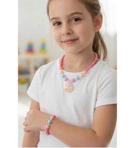 KIZ ÇOCUK MİDYE KOLYE BİLEKLİK SET