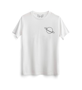 Saturn Beyaz Tshirt