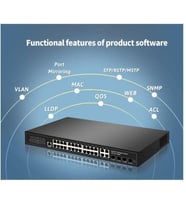 Longline 24 Port Full Gıgabıt Managed Swıtch +4ge+ 4 Sfp Slots - Outlet
