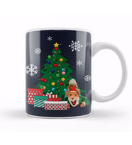 Basil Brush Around The Christmas Tree Kupa Bardak Porselen