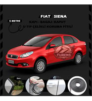 Fiat Siena Oto Araç Kapı Koruma Fitili 5metre Parlak Siyah Renk