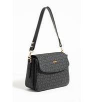 Just Polo Yeni Sezon Kolon Askılı 4 Bölmeli Kadın Omuz Çantası 25x15cm PBU2174 (Siyah)