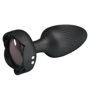 Odins Shop USB'den Manyetik Şarjlı 10 Farklı Titreşimli 5 Led Işıklı Silikon Anal Plug - Varian