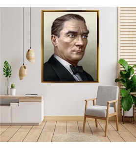 ÇERÇEVELİ ATATÜRK TABLO S25