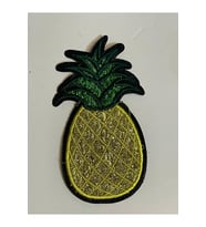 11X6 CM SİM NAKIŞ İŞLEME ANANAS APLİKE ARMA YAMA AKSESUAR