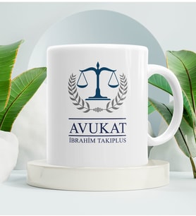 Avukata Hediye Kupa Bardak Beyaz 001