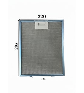 ICF İle Uyumlu Davlumbaz 22X28,5 CM Arka Aralık 12,5 CM Aspiratör Filtre