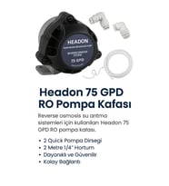 Headon 75 GPD RO Pompa Kafası – Yüksek Performanslı Yedek Parça
