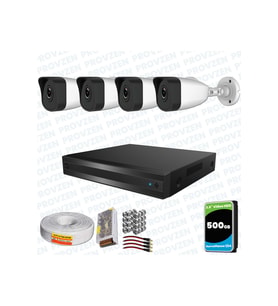 Provzen RV HiLook 4 Kameralı Full HD Geniş Açı Güvenlik Kamerası