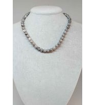 Jasper Taşı Kolye 8mm (9808) (Klipsli)
