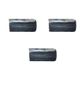 Dökme Kalın Kokteyl Buzlu İçecek Pipet - Düz - Siyah - 22 Cm. - 8 mm. -100 Adetlik 3 Paket